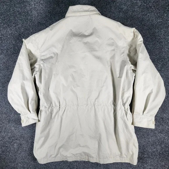 Eddie Bauer Wool Lined Mountain Parka Beige Utility‎ Chore Coat Women's Medium - Picture 4 of 9